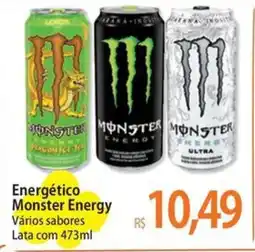 Atacadão Energético Monster Energy Vários sabores Lata oferta