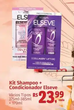 Supermercados Mateus Kit Shampoo + Condicionador Elseve oferta