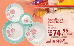 Supermercados Mateus Aparelho de Jantar Biona oferta
