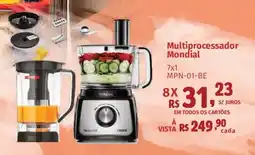 Supermercados Mateus Multiprocessador Mondial oferta