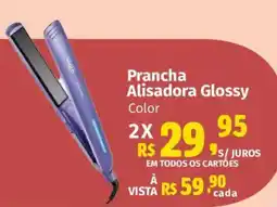 Supermercados Mateus Prancha Alisadora Glossy Color oferta