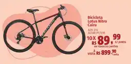 Supermercados Mateus Bicicleta Lotus Nitro Cairu oferta