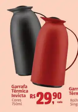 Supermercados Mateus Garrafa Térmica Invicta Cores oferta