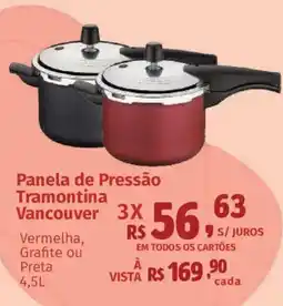 Supermercados Mateus Panela de Pressão Tramontina Vancouver oferta