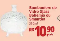 Supermercados Mateus Bomboniere de Vidro Glass Bohemia ou Smantha oferta