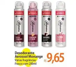 Atacadão Desodorante Aerossol Monange Várias fragrâncias Frasco oferta