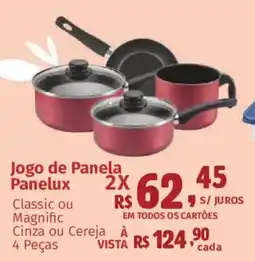 Supermercados Mateus Jogo de Panela Panelux oferta