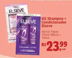 Supermercados Mateus Kit Shampoo + Condicionador Elseve oferta