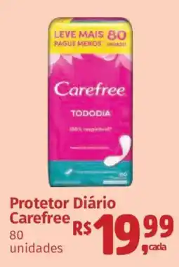 Supermercados Mateus Protetor Diário Carefree oferta