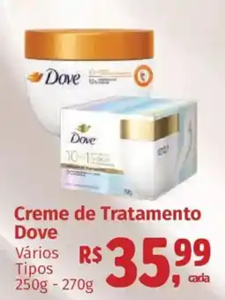 Supermercados Mateus Creme de Tratamento Dove oferta