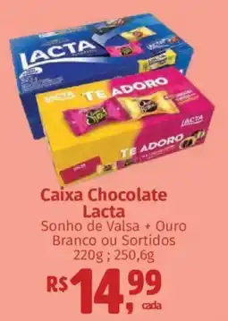 Supermercados Mateus Caixa Chocolate Lacta oferta
