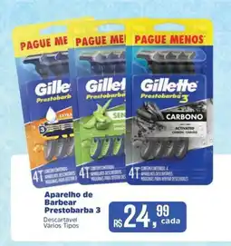 Supermercados Mateus Aparelho de Barbear Prestobarba 3 oferta