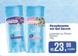 Supermercados Mateus Desodorante em Gel Secret oferta