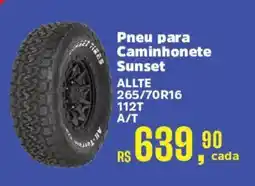 Supermercados Mateus Pneu para Caminhonete Sunset oferta