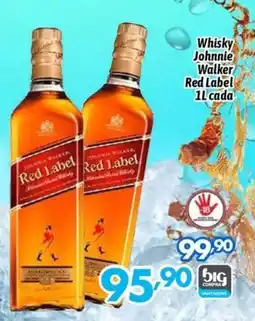 Supermercados Big Compra Whisky Johnnie Walker Red Label 1L cada oferta
