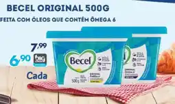 Supermercados Big Compra Becel original 500g feita com óleos que contém ômega 6 oferta