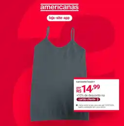 Lojas Americanas camisete basic+ oferta