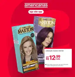 Lojas Americanas coloração maxton mini kit oferta