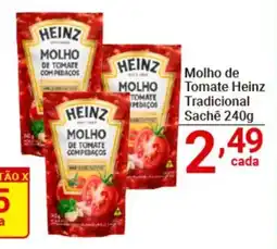 X Supermercados Molho de Tomate Heinz Tradicional Sachê oferta