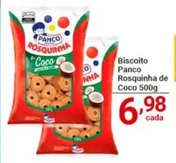X Supermercados Biscoito Panco Rosquinha de Coco oferta