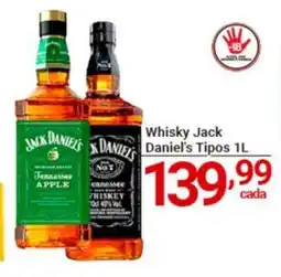 X Supermercados Whisky Jack Daniel's Tipos oferta