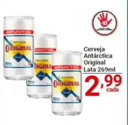 X Supermercados Cerveja Antarctica Original Lata oferta