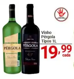 X Supermercados Vinho Pérgola Tipos oferta