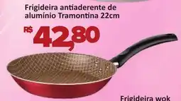 Supermercados Savegnago Frigideira antiaderente de alumínio Tramontina 22cm oferta