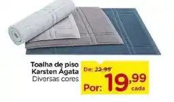 Carrefour Toalha de piso Karsten Ágata Diversas cores oferta
