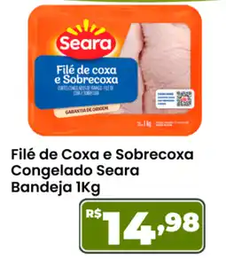 Ultrabox Filé de Coxa e Sobrecoxa Congelado Seara Bandeja oferta
