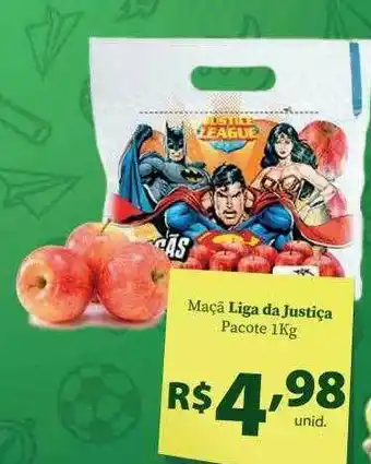 Comercial Esperança Maçã Liga De Justiça oferta