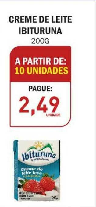 Decisão Atacarejo Creme De Leite Ibituruna oferta