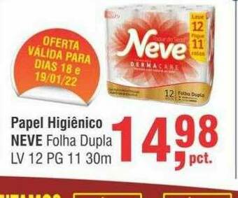 Higa Atacado Papel Higiênico Neve oferta