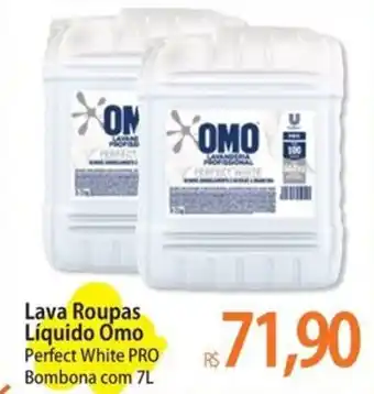Lava Roupas Líquido Omo Perfect White PRO Bombona