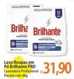 Atacadão Lava Roupas em Pó Brilhante PRO Lavanderia Profissional Pacote oferta