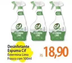 Atacadão Desinfetante Espuma Cif Extermina Limo Frasco oferta