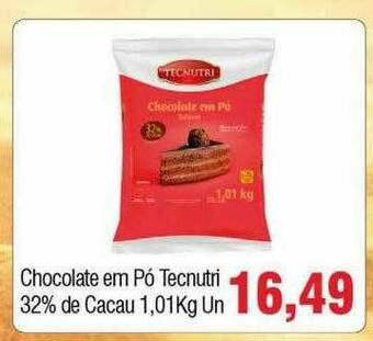 Chocolate Em Pó Tecnutri 32% De Cacau