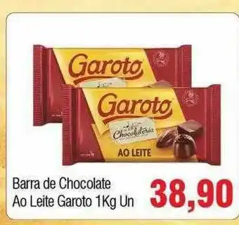 Spani Atacadista Barra De Chocolate Ao Leite Garoto oferta