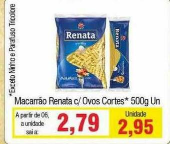Spani Atacadista Macarrão Renata C Ovos Cortes oferta
