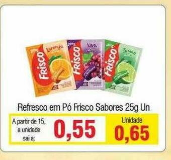 Spani Atacadista Refresco Em Pó Frisco Sabores oferta