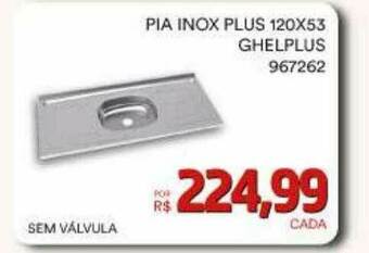 Conibase Pia Inox Plus 120x53 Ghelplus oferta