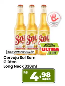 Ultrabox Cerveja Sol Sem Glúten Long Neck oferta