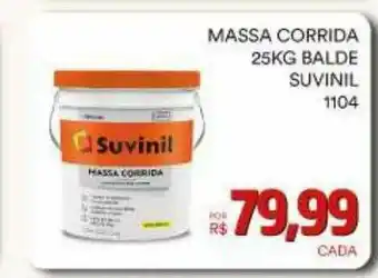 Massa Corrida 25kg Balde Suvinil