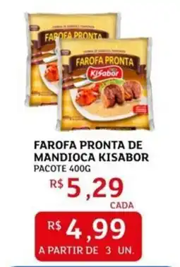 Assaí Atacadista Farofa pronta de mandioca kisabor pacote oferta