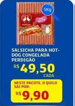 Assaí Atacadista Salsicha para hot- dog congelada perdigão oferta