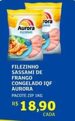 Assaí Atacadista Filezinho sassami de frango congelado iqf aurora oferta
