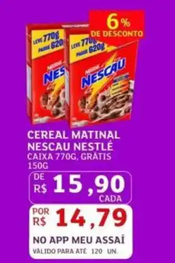 Assaí Atacadista Cereal matinal nescau nestlé oferta
