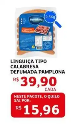 Assaí Atacadista Linguiça tipo calabresa defumada pamplona oferta