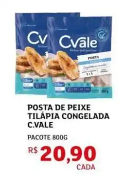 Assaí Atacadista Posta de peixe tilápia congelada c.vale oferta