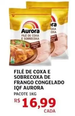 Assaí Atacadista Filé de coxa e sobrecoxa de frango congelado iqf aurora oferta
